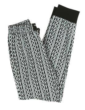 Pantalone Tuta Felpato Uomo Aver Jogger Black/white