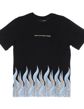 Maglietta Uomo New Flames Tee Black