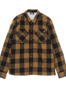Camicia Imbottita Uomo Sherpa Lined Sacramento Brown Duck