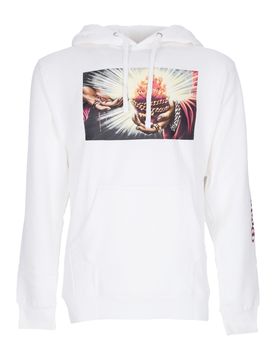 Felpa Cappuccio Uomo Corazon Hooded Fleece White