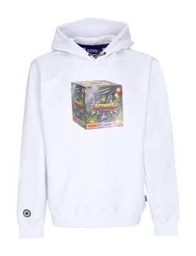 Felpa Cappuccio Uomo Blaster Hoodie White