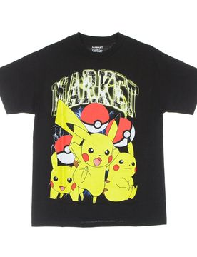 Maglietta Uomo Pikachu Electric Shock Tee X Pokemon Black