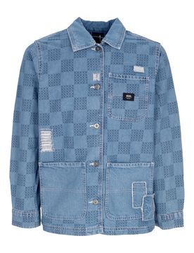 Giubbotto Jeans Donna W Mended Check Denim Printed Jacket Denim Stone