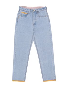 Jeans Uomo the Lost Tapes Five Pocket Bleach Washed Denim Light Blue