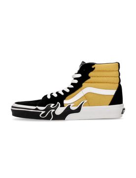 Scarpa Alta Uomo Sk8-hi Flame Black/yellow