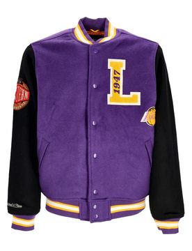 Giubbotto College Uomo Nba Team Legacy Varsity Jacket Loslak Purple/black