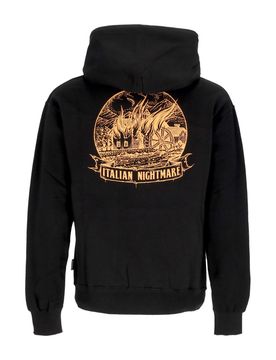 Felpa Cappuccio Uomo Burn Hoodie Black