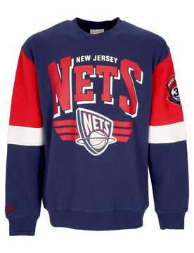 Felpa Girocollo Uomo Nba All Over Crew 3.0 Nejnet Original Team Colors