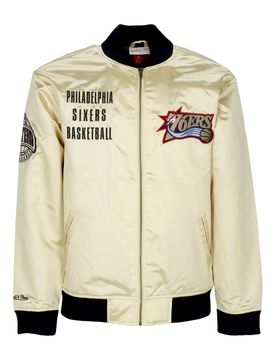 Giubbotto Bomber Uomo Nba Team Og 2.0 Lightweight Satin Jacket Vintage Logo Phi76e Gold