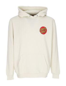 Felpa Cappuccio Uomo Classic Dot Chest Hoodie Light Grey