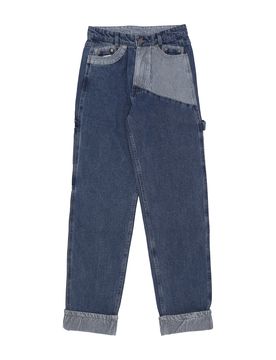 Jeans Uomo Og Stripe Block Denim Baggy Workwear Pants Blue/white