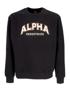 Felpa Girocollo Uomo College Crewneck Black