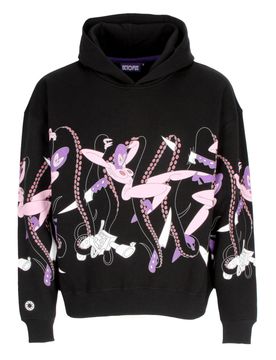 Felpa Cappuccio Uomo Love Hoodie Black