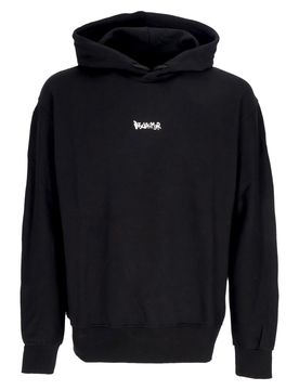 Felpa Leggera Cappuccio Uomo Logo Hoodie Black/st. White