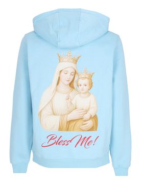 Felpa Cappuccio Uomo Marias Del Carmine Hoodie Baltic Blue