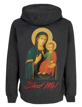 Felpa Cappuccio Uomo Marias Della Consolata Hoodie Charcoal