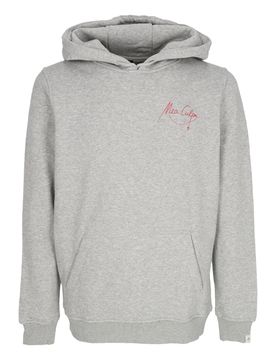 Felpa Cappuccio Uomo Marias Della Medaglia Miracolosa Hoodie Light Grey