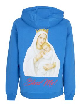 Felpa Cappuccio Uomo Marias Della Neve Hoodie Cobalt Blue