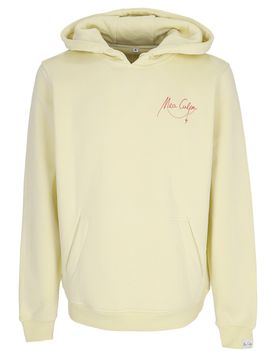 Felpa Cappuccio Uomo Marias Di Guadalupe Hoodie Soft Yellow