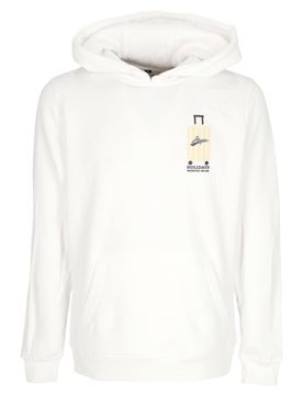 Felpa Cappuccio Uomo Holidays Winter Edit Ponte Di Legno Hoodie White