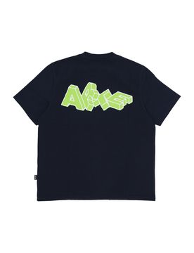 Maglietta Uomo Block Print T-shirt Navy