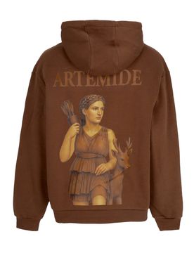 Felpa Cappuccio Zip Uomo Gods Artemide Full Zip Hoodie Chocolate Brown