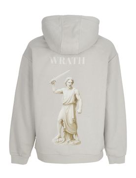Felpa Cappuccio Uomo 7sins Wrath Hoodie Light Asphalt