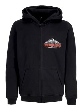 Felpa Cappuccio Zip Uomo Wn Above Treeline M.te Bianco Zip Hoodie Black