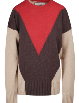 Maglia - 460843 - Bordeaux/Marrone