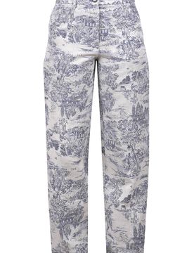 Pantalone - 470457 - Panna/Blu
