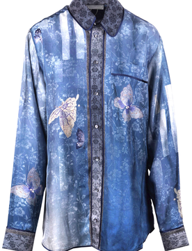 Camicia - 470091 - Fantasia Azzurro