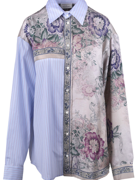 Camicia - 470100 - Fantasia Azzurro