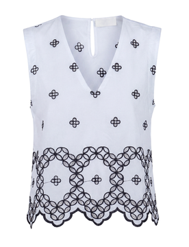 Top - 471575 - Bianco/Nero