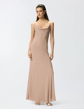 FARRO ABITO GEORGETTE FULL STRETCH SS26