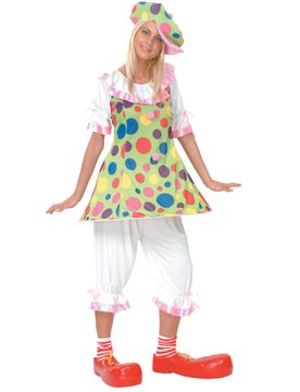 Buntes Clownkostüm für Damen - female