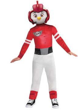 Rod-Kostüm für Jungen Top Wing rot-weiss-grau - male