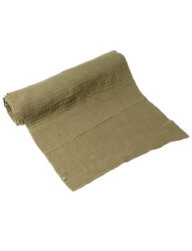 Tischläufer Musselin Khaki 30 cm x 3 m Chemin de table