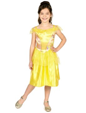 Basic Belle Mädchenkostüm gelb