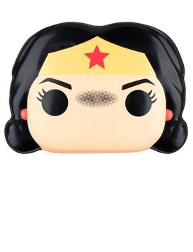 Wonder Woman Funko Pop-Maske für Erwachsene bunt - female