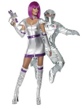 Paarkostüm Astronaut und sexy Alien