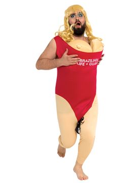 Witziges Rettungsschwimmer Kostüm für Herren Plus Size - male