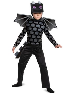 Minecraft Kinderkostüm Enderdrache Schwarz