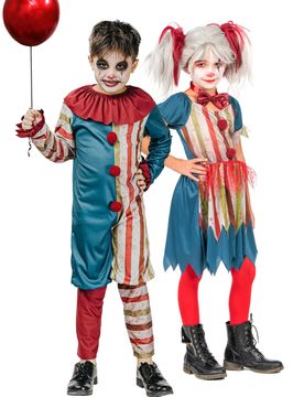 Buntes Halloween Partnerkostüm für Kinder