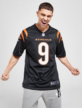 Mens Maglia Jersey NFL Cincinnati Bengals Burrow #9 - Nero, nero nero Uomo taglia S