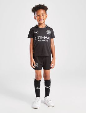 Manchester City FC 2025/26 Auswärts Trikotsatz Kleinkinder, Schwarz - unisex - Size: 5-6Y