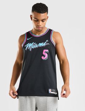 Mens Maglia Jersey NBA Miami Heat Jokic #5 City Edition - Nero, nero nero Uomo taglia S