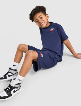T-Shirt/Shorts Set Children, Blau - unisex - Size: 4-5Y