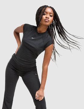 Chill Knit Ribbed T-Shirt - Damen, Schwarz - female - Size: XS