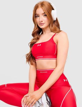Womens Reggiseno Sportivo Waistband Piping - Rosso, rosso rosso Donna taglia XL