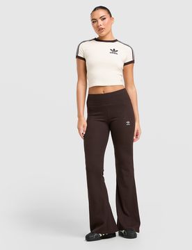 Essentials Rib Flared Joggers - Damen, Braun - female - Size: L